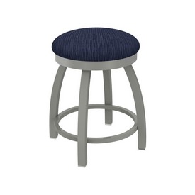 802 Misha 18" Swivel Vanity Stool with Anodized Nickel Finish and Graph Anchor Seat, 80218AN014