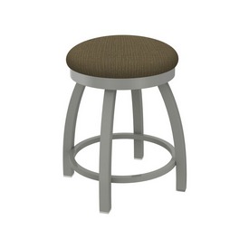 802 Misha 18" Swivel Vanity Stool with Anodized Nickel Finish and Graph Cork Seat, 80218AN017