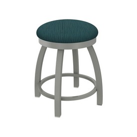 802 Misha 18" Swivel Vanity Stool with Anodized Nickel Finish and Graph Tidal Seat, 80218AN022