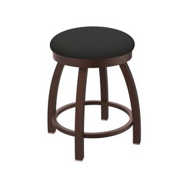 802 Misha 18" Swivel Vanity Stool with Bronze Finish and Canter Iron Seat, 80218BZ008