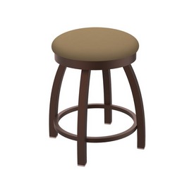 802 Misha 18" Swivel Vanity Stool with Bronze Finish and Canter Sand Seat, 80218BZ013