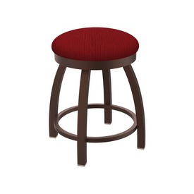 802 Misha 18" Swivel Vanity Stool with Bronze Finish and Graph Ruby Seat, 80218BZ016