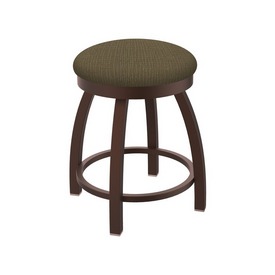 802 Misha 18" Swivel Vanity Stool with Bronze Finish and Graph Cork Seat, 80218BZ017
