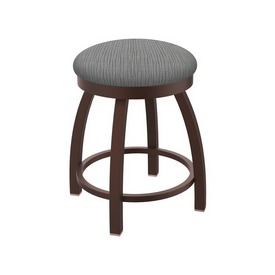 802 Misha 18" Swivel Vanity Stool with Bronze Finish and Graph Alpine Seat, 80218BZ020
