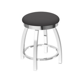 802 Misha 18" Swivel Vanity Stool with Chrome Finish and Canter Storm Seat, 80218CH004