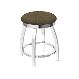 802 Misha 18" Swivel Vanity Stool with Chrome Finish and Graph Cork Seat, 80218CH017