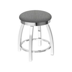 802 Misha 18" Swivel Vanity Stool with Chrome Finish and Graph Alpine Seat, 80218CH020