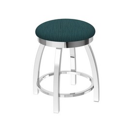 802 Misha 18" Swivel Vanity Stool with Chrome Finish and Graph Tidal Seat, 80218CH022