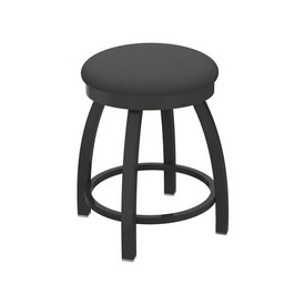 802 Misha 18" Swivel Vanity Stool with Pewter Finish and Canter Storm Seat, 80218PW004