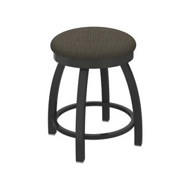 802 Misha 18" Swivel Vanity Stool with Pewter Finish and Graph Chalice Seat, 80218PW019