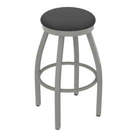 802 Misha Swivel Stool with Anodized Nickel Finish and Canter Storm Seat, AGS-80225AN004 802 Misha Swivel Stool with Anodized Nickel Finish and Canter Storm Seat, AGS-80225AN004