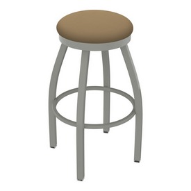 802 Misha Swivel Stool with Anodized Nickel Finish and Canter Sand Seat, AGS-80225AN013 802 Misha Swivel Stool with Anodized Nickel Finish and Canter Sand Seat, AGS-80225AN013