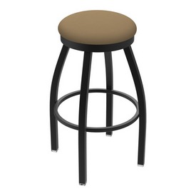 802 Misha Swivel Stool with Black Wrinkle Finish and Canter Sand Seat, AGS-80225BW013 802 Misha Swivel Stool with Black Wrinkle Finish and Canter Sand Seat, AGS-80225BW013