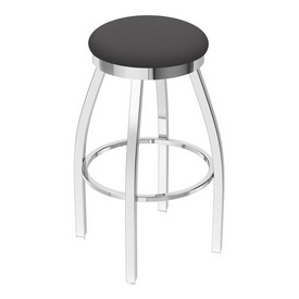 802 Misha Swivel Stool with Chrome Finish and Canter Storm Seat, AGS-80225CH004 802 Misha Swivel Stool with Chrome Finish and Canter Storm Seat, AGS-80225CH004