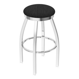 802 Misha Swivel Stool with Chrome Finish and Graph Coal Seat, AGS-80225CH018 802 Misha Swivel Stool with Chrome Finish and Graph Coal Seat, AGS-80225CH018