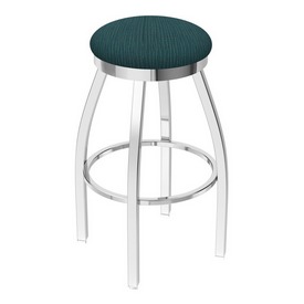 802 Misha Swivel Stool with Chrome Finish and Graph Tidal Seat, AGS-80225CH022 802 Misha Swivel Stool with Chrome Finish and Graph Tidal Seat, AGS-80225CH022