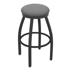 802 Misha Swivel Stool with Pewter Finish and Canter Folkstone Grey Seat, AGS-80225PW007 802 Misha Swivel Stool with Pewter Finish and Canter Folkstone Grey Seat, AGS-80225PW007
