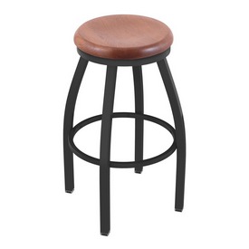 802 Misha Swivel Stool with Pewter Finish and Medium Oak Seat, AGS-80225PWMedOak 802 Misha Swivel Stool with Pewter Finish and Medium Oak Seat, AGS-80225PWMedOak