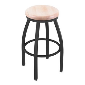 802 Misha Swivel Stool with Pewter Finish and Natural Maple Seat, AGS-80225PWNatMpl 802 Misha Swivel Stool with Pewter Finish and Natural Maple Seat, AGS-80225PWNatMpl