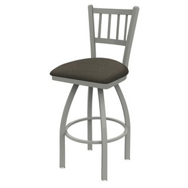 810 Contessa Swivel Stool with Anodized Nickel Finish and Graph Chalice Seat, AGS-81025AN019 810 Contessa Swivel Stool with Anodized Nickel Finish and Graph Chalice Seat, AGS-81025AN019