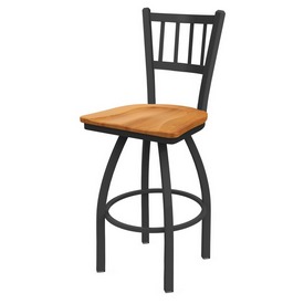 810 Contessa Swivel Stool with Pewter Finish and Medium Maple Seat, AGS-81025PWMedMpl 810 Contessa Swivel Stool with Pewter Finish and Medium Maple Seat, AGS-81025PWMedMpl