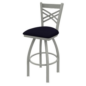 820 Catalina Swivel Stool with Anodized Nickel Finish and Canter Twilight Seat, AGS-82025AN002 820 Catalina Swivel Stool with Anodized Nickel Finish and Canter Twilight Seat, AGS-82025AN002