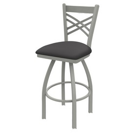 820 Catalina Swivel Stool with Anodized Nickel Finish and Canter Storm Seat, AGS-82025AN004 820 Catalina Swivel Stool with Anodized Nickel Finish and Canter Storm Seat, AGS-82025AN004