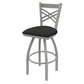 820 Catalina Swivel Stool with Anodized Nickel Finish and Canter Iron Seat, AGS-82025AN008 820 Catalina Swivel Stool with Anodized Nickel Finish and Canter Iron Seat, AGS-82025AN008