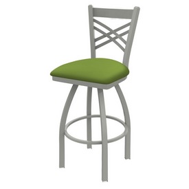 820 Catalina Swivel Stool with Anodized Nickel Finish and Canter Kiwi Green Seat, AGS-82025AN009 820 Catalina Swivel Stool with Anodized Nickel Finish and Canter Kiwi Green Seat, AGS-82025AN009