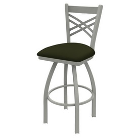 820 Catalina Swivel Stool with Anodized Nickel Finish and Canter Pine Seat, AGS-82025AN010 820 Catalina Swivel Stool with Anodized Nickel Finish and Canter Pine Seat, AGS-82025AN010