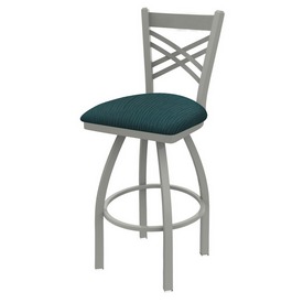 820 Catalina Swivel Stool with Anodized Nickel Finish and Graph Tidal Seat, AGS-82025AN022 820 Catalina Swivel Stool with Anodized Nickel Finish and Graph Tidal Seat, AGS-82025AN022