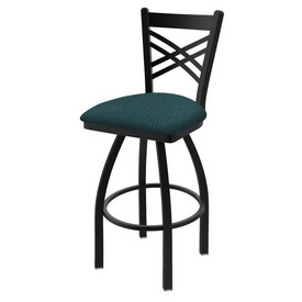 820 Catalina 36" Swivel Bar Stool with Black Wrinkle Finish and Graph Tidal Seat, 82036BW022