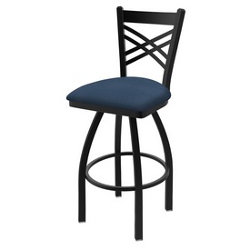 820 Catalina Swivel Stool with Black Wrinkle Finish and Rein Bay Seat, AGS-82025BW024 820 Catalina Swivel Stool with Black Wrinkle Finish and Rein Bay Seat, AGS-82025BW024