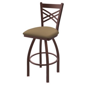 820 Catalina Swivel Stool with Bronze Finish and Canter Sand Seat, AGS-82025BZ013 820 Catalina Swivel Stool with Bronze Finish and Canter Sand Seat, AGS-82025BZ013