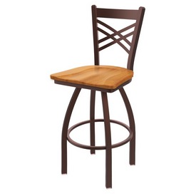 820 Catalina Swivel Stool with Bronze Finish and Medium Maple Seat, AGS-82025BZMedMpl 820 Catalina Swivel Stool with Bronze Finish and Medium Maple Seat, AGS-82025BZMedMpl