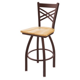 820 Catalina Swivel Stool with Bronze Finish and Natural Oak Seat, AGS-82025BZNatOak 820 Catalina Swivel Stool with Bronze Finish and Natural Oak Seat, AGS-82025BZNatOak