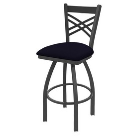820 Catalina Swivel Stool with Pewter Finish and Canter Twilight Seat, AGS-82025PW002 820 Catalina Swivel Stool with Pewter Finish and Canter Twilight Seat, AGS-82025PW002