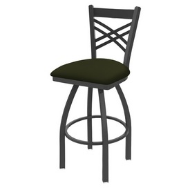 820 Catalina Swivel Stool with Pewter Finish and Canter Pine Seat, AGS-82025PW010 820 Catalina Swivel Stool with Pewter Finish and Canter Pine Seat, AGS-82025PW010