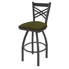 820 Catalina Swivel Stool with Pewter Finish and Graph Parrot Seat, AGS-82025PW015 820 Catalina Swivel Stool with Pewter Finish and Graph Parrot Seat, AGS-82025PW015