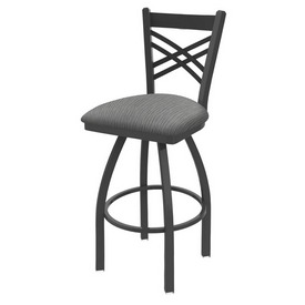 820 Catalina Swivel Stool with Pewter Finish and Graph Alpine Seat, AGS-82025PW020 820 Catalina Swivel Stool with Pewter Finish and Graph Alpine Seat, AGS-82025PW020