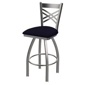 820 Catalina Swivel Stool with Stainless Finish and Canter Twilight Seat, AGS-82025SS002 820 Catalina Swivel Stool with Stainless Finish and Canter Twilight Seat, AGS-82025SS002