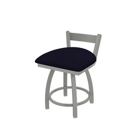 821 Catalina 18" Low Back Swivel Vanity Stool with Anodized Nickel Finish and Canter Twilight Seat, 82118AN002