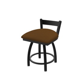 821 Catalina 18" Low Back Swivel Vanity Stool with Black Wrinkle Finish and Canter Thatch Seat, 82118BW001