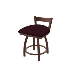 821 Catalina 18" Low Back Swivel Vanity Stool with Bronze Finish and Canter Bordeaux Seat, 82118BZ005