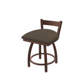 821 Catalina 18" Low Back Swivel Vanity Stool with Bronze Finish and Canter Earth Seat, 82118BZ006