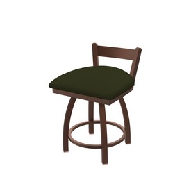 821 Catalina 18" Low Back Swivel Vanity Stool with Bronze Finish and Canter Pine Seat, 82118BZ010