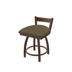 821 Catalina 18" Low Back Swivel Vanity Stool with Bronze Finish and Graph Cork Seat, 82118BZ017