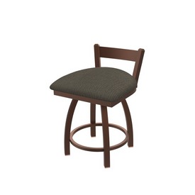 821 Catalina 18" Low Back Swivel Vanity Stool with Bronze Finish and Graph Chalice Seat, 82118BZ019