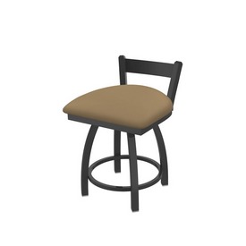 821 Catalina 18" Low Back Swivel Vanity Stool with Pewter Finish and Canter Sand Seat, 82118PW013