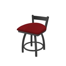 821 Catalina 18" Low Back Swivel Vanity Stool with Pewter Finish and Graph Ruby Seat, 82118PW016